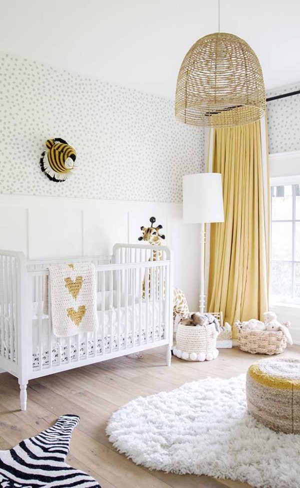 Ideen fürs Babyzimmer in der Farbe Elfenbein