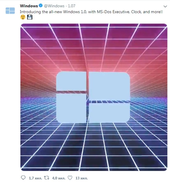Nach fast 34 Jahren führt Microsoft Windows 1.0 angeblich wieder ein das video in frage twitter
