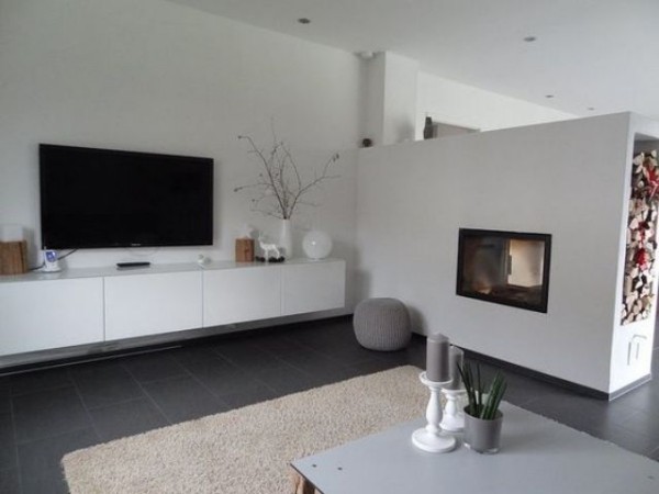 Japanisches Wohnzimmer moderne japanisch inspirierte Raumgestaltung weiß grau