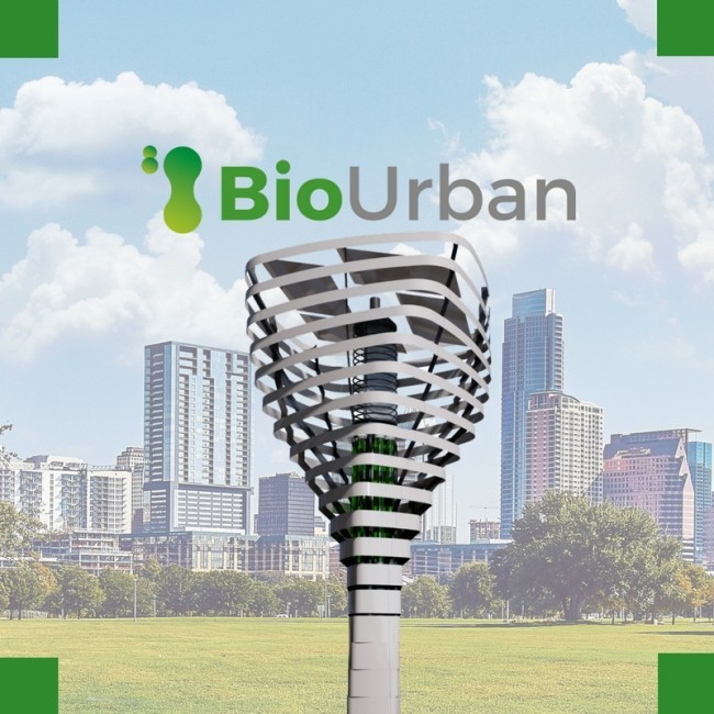 Künstlicher Baum BioUrban kann die Luft in Städten säubern der baum für städte