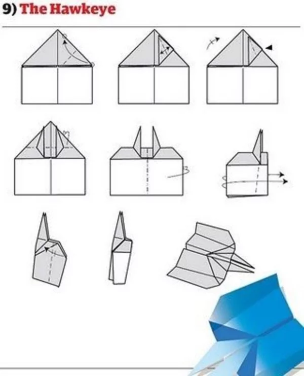 Papierflugzeug Papierflieger basteln - selber machen