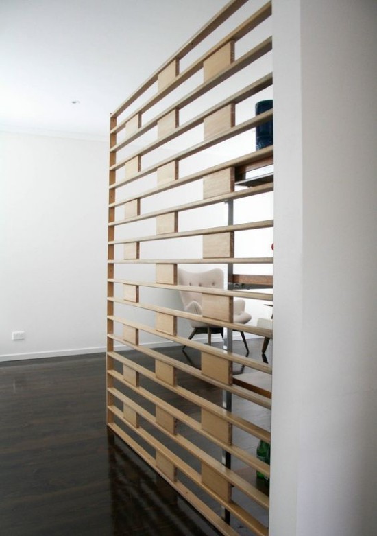 Raumteiler aus Holz elegantes Design Einsatz in Büroräumen