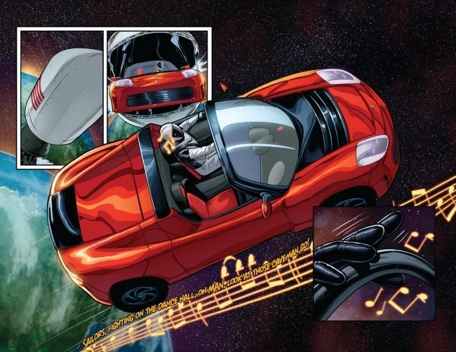 Starman auf dem Tesla Roadster kreist zum ersten Mal um die Sonne die abenteuer von starman