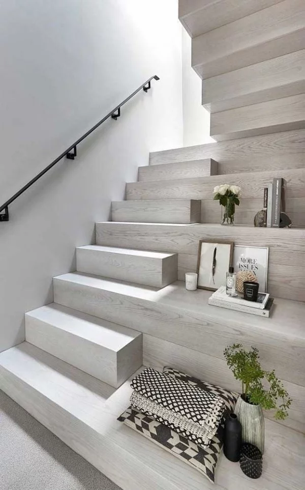 Treppengestaltung - wunderbare weiße Treppe
