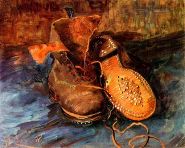 Van Gogh größter niederländischer Maler aller Zeiten ein Paar Schuhe 1887