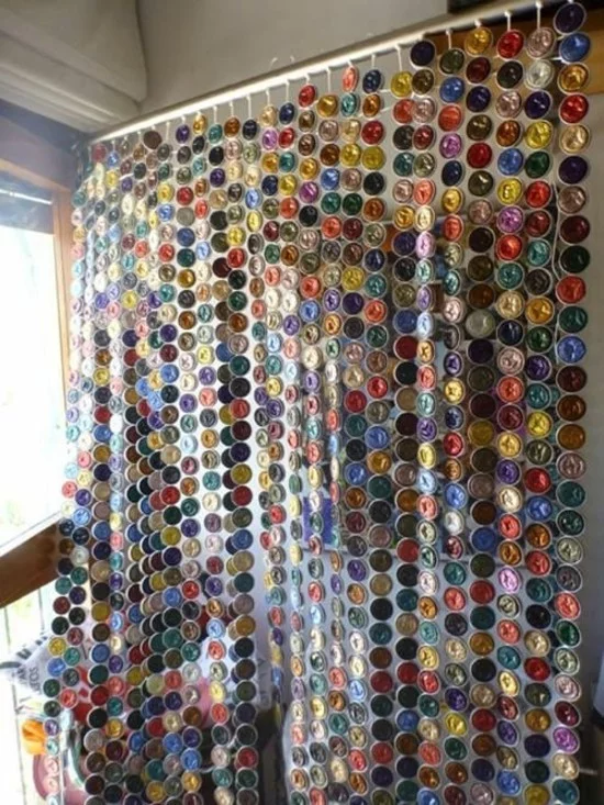 DIY Vorhang aus Kaffeekapseln