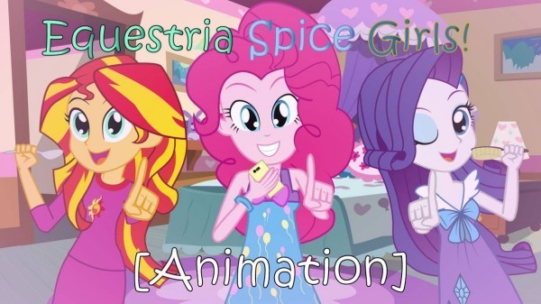 spice girls - drei animierte figuren