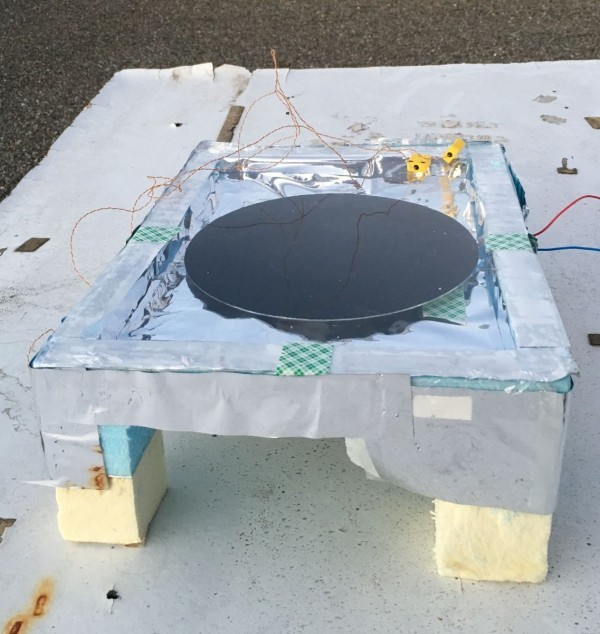 Energie vom Nachthimmel – Solarzellen auf den Kopf gestellt der prototyp des teams
