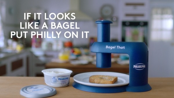 Philadelphia's Gadget Bagel That verwandelt alles in einen Bagel bagel maschine frischkäse lustig