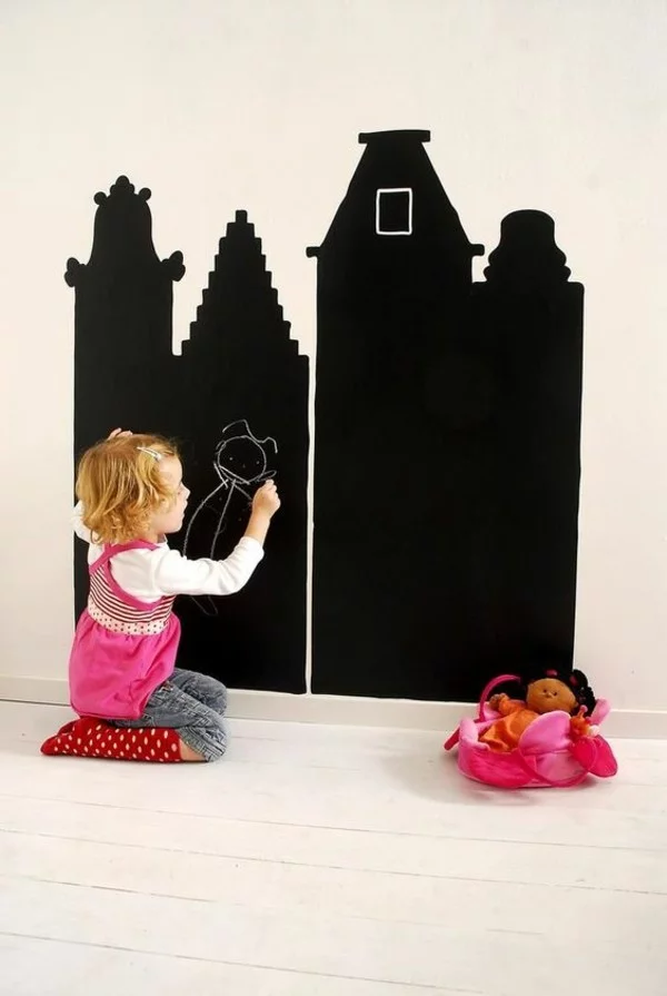 Tafelfolie Kinderzimmer Tafelfarbe kreative Wandgestaltung