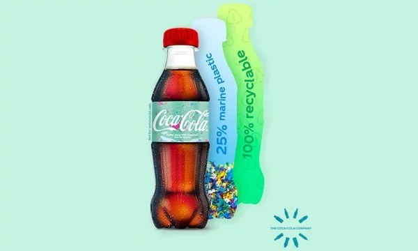 Coca-Cola produziert erste Flasche aus recyceltem Kunststoffabfall ziel fürs nächstes jahr