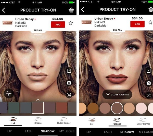 Facebook führt interaktive Anzeigen ein makeup vom video probieren