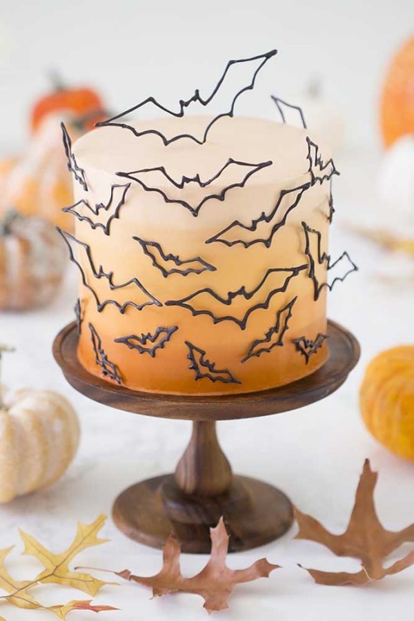 Fledermäuse - Halloween Kuchen