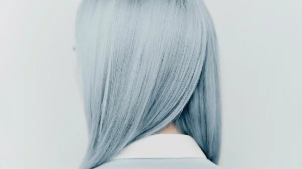 Haare grau färben - Blau und Grau