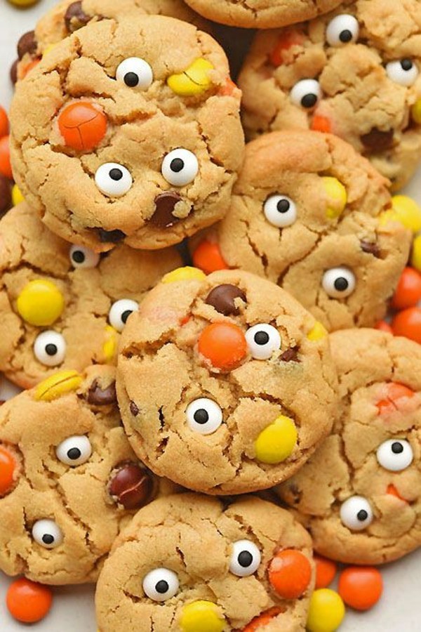 Halloween Essen Kinder Snacks für Halloween Fingerfood Kekse backen
