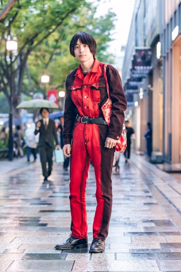 Roter Outfit Männer Trends Modetrends Street Fashion