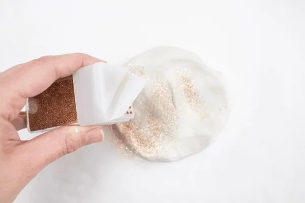 Weihnachtssterne basteln Fimo Ideen DIY Polymer Ton gold Effekte