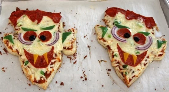 dracula mini pizza belag ideen zu halloween