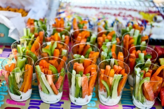 salat im glas kaltes buffet vegetarische ideen