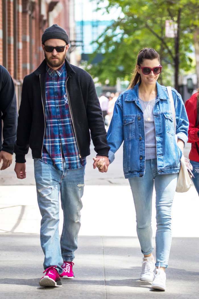 Justin Timberlake und Jessica Biel Fremdgeh-Gerüche anheizen in Gedanken beim Spaziergang