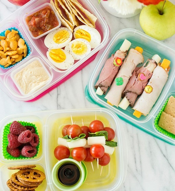 Lunchbox Kinder gesunde Ernährung Fingerfoods Spieße Obst