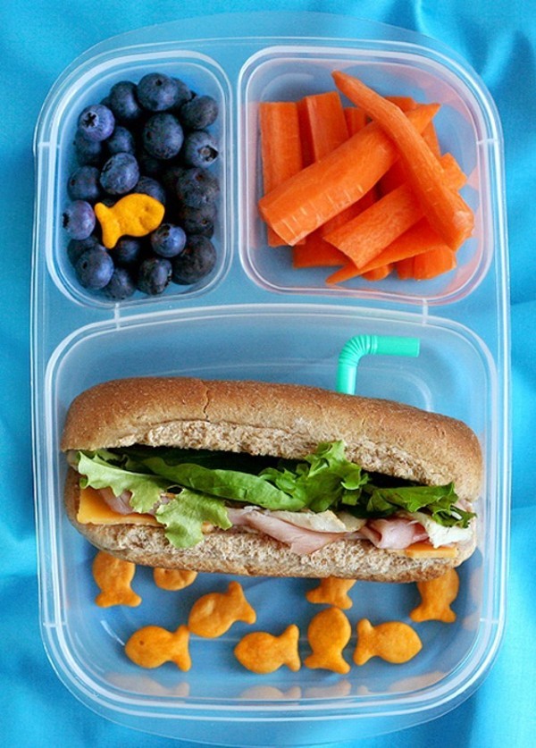 Lunchbox Kinder mit Unterteilung Mittagsbox ausgewogene Ernährung