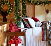 Entzückende Deko Ideen fürs Schlafzimmer weihnachtlich dekorieren