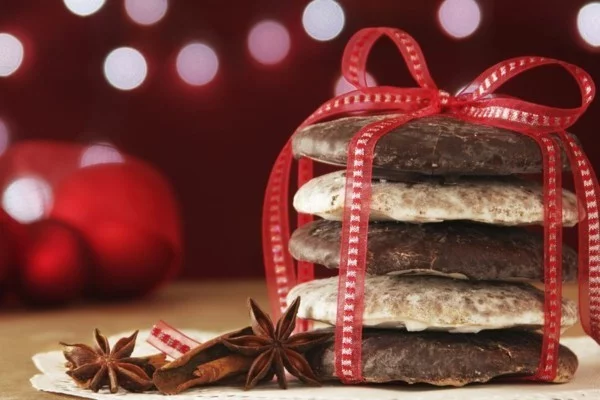 Weihnachtssüßigkeiten rund um die Welt Deutschland Lebkuchen mit Glasur