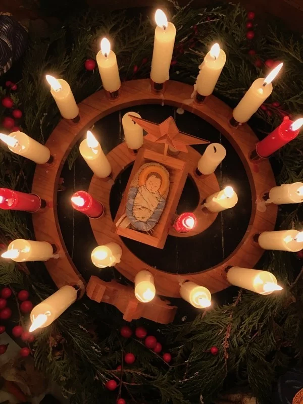 christkind weihnachtdeko adventsspirale