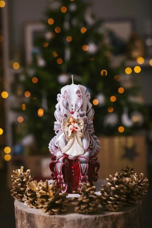 kerzen weihnachten traditionelle deko inspiration