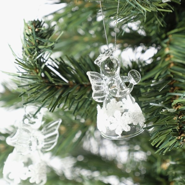 weihnachten deko - weihnachtsengel deko aus glas
