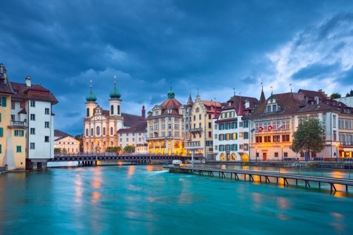 Urlaub 2019 Altstadt Luzern historische Häuser
