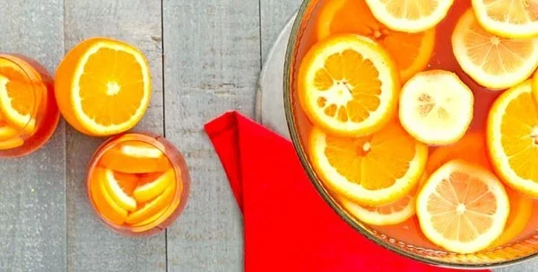 fruchtige silvester bowle mit orangen
