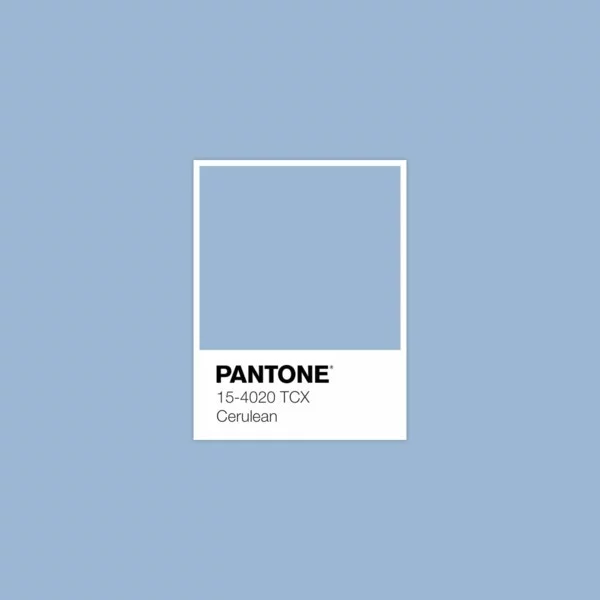 Cerulean 2000 Classic Blue Pantone Farbe des Jahres 2020