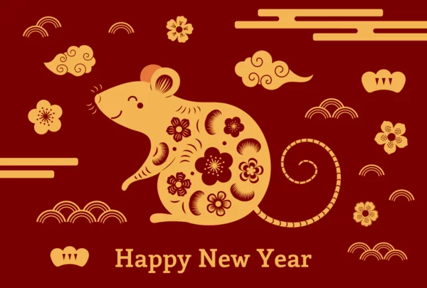 Chinesisches Neujahr 2020 das Jahr der Ratte