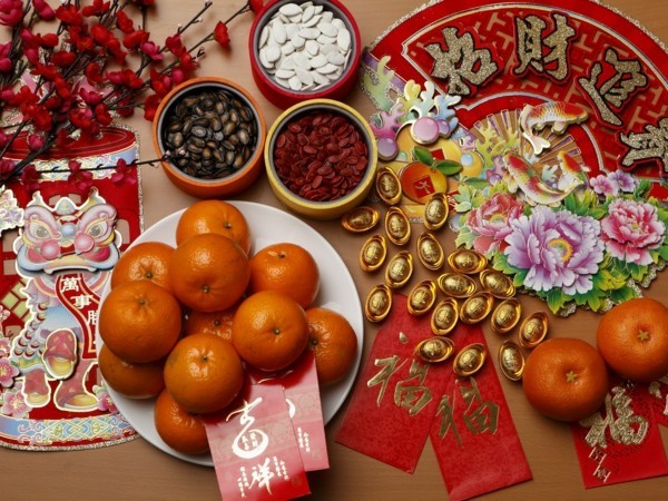 Chinesisches Neujahr 2020 traditionelle Glücksbringer