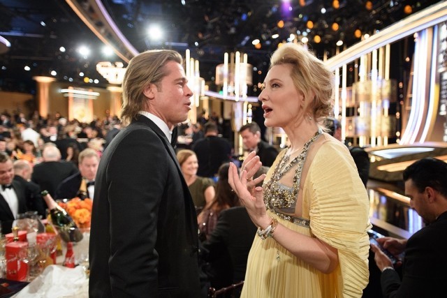 Golden Globe Awards 2020 Brad Pitt im Gespräch mit Kate Blanchett