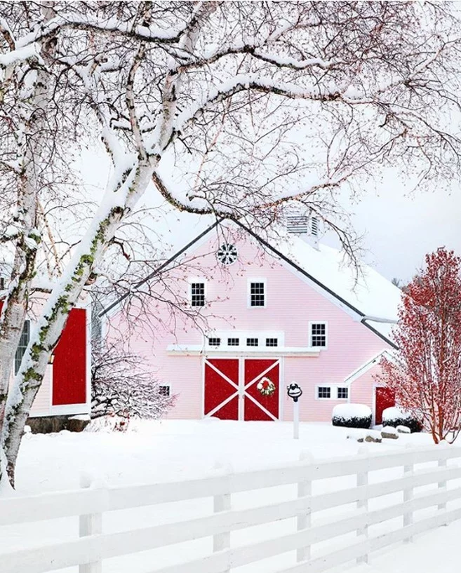 Winterwunderland Kennebunk Maine USA viel Schnee draußen ein Haus Hof