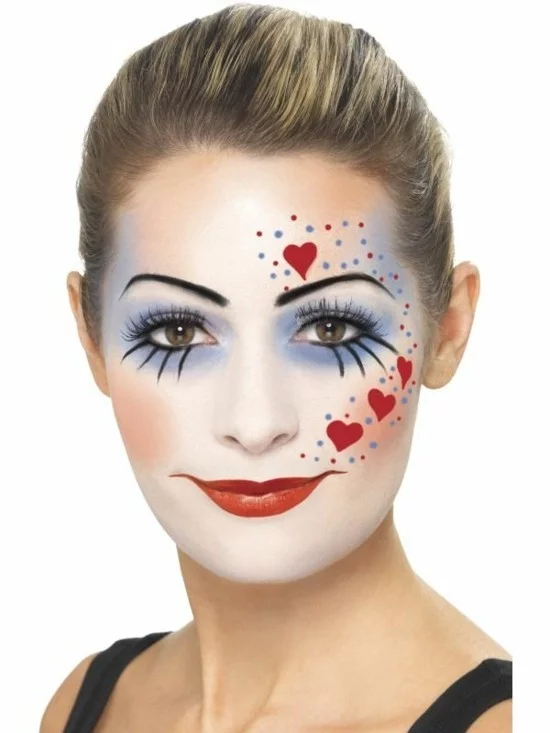schminkideen clown schminken zum karneval