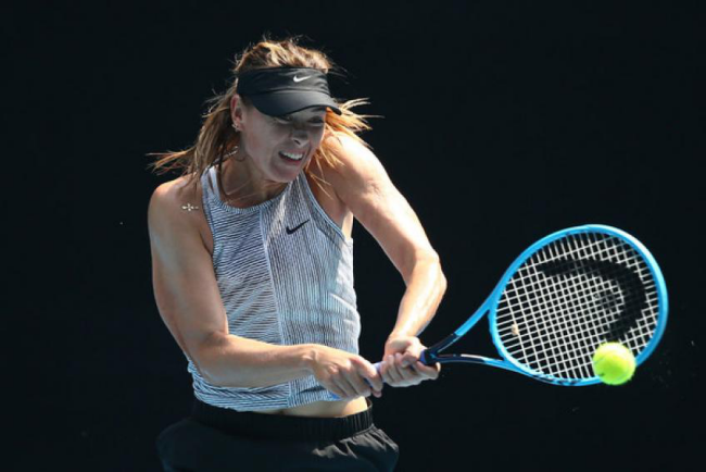 Maria Sharapowa Rücktritt vom professionellen Tennis auf dem Tennisplatz starker Charakter