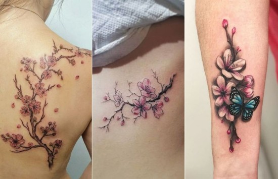 kirschblüten tattoo sakura varianten
