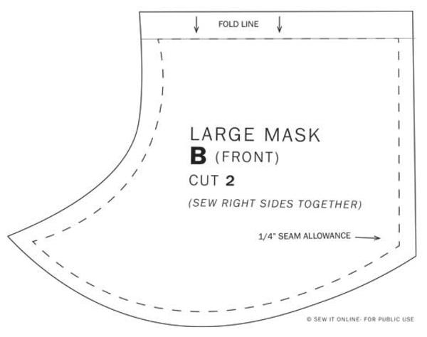 Mundschutz Maske selber nähen Größe Atemschutzmaske