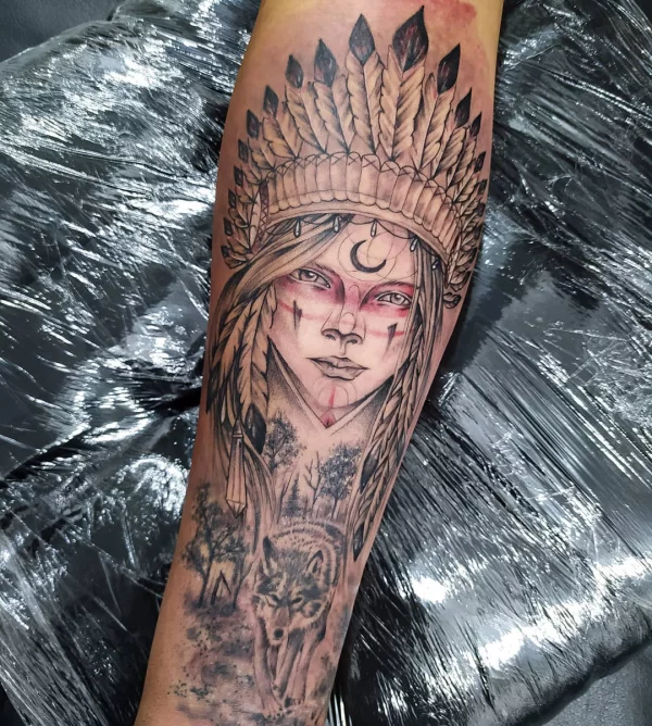 arm verzieren indianer tattoo