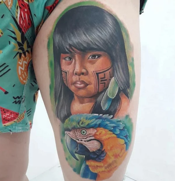 indianer tattoo tolle ideen