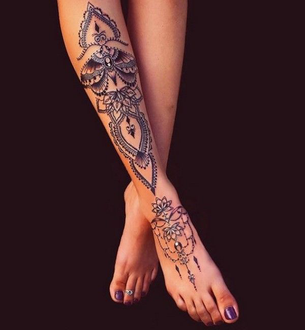 tattoos 2020 beine schmuck für damen