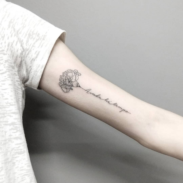 tattoos 2020 - tolle Blumemuster