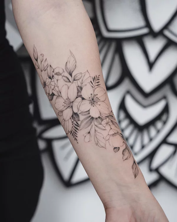 wunderbare ideen - blumen tattoos 2020