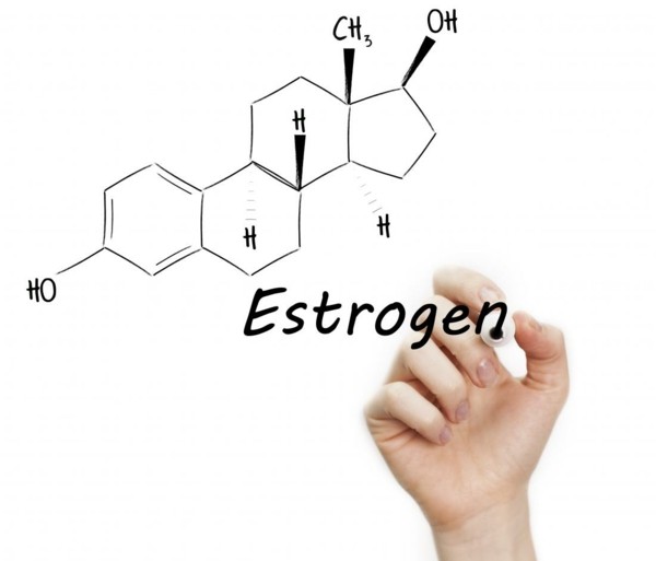 Östrogenmangel Symptome niedriger Östrogenspiegel Östrogen chemische Formel