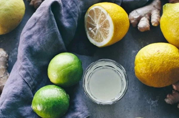 Ingwer Shot selber machen Rezept Zitronen Ingwerwurzel