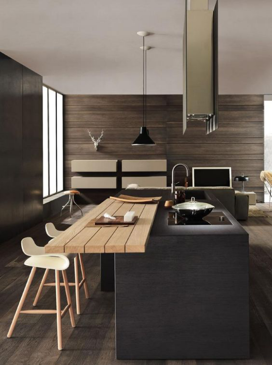 Multifunktionale Räume clevere Lösung elegante stilvolle Ausführung Küche